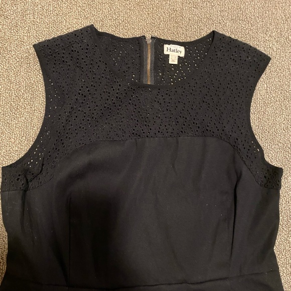 Hatley Dresses & Skirts - Hatley Elegant Black Sleeveless Dress with eyelet border